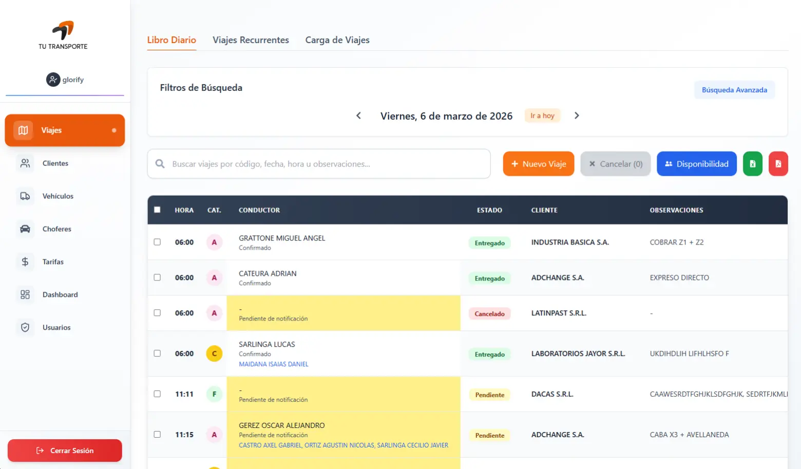 Tu Transporte Choferes