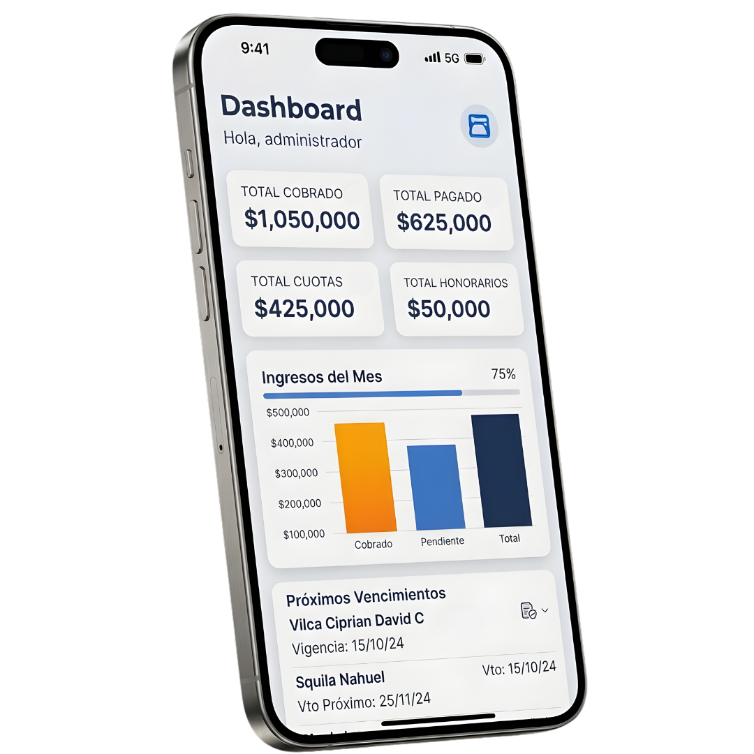 Glorify — Aplicación móvil de gestión